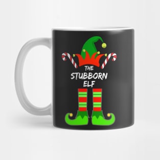 Stubborn Elf Matching Family Group Christmas Party Pajama - Gift For Boys, Girls, Dad, Mom, Friend, Christmas Pajama Lovers - Christmas Pajama Lover Funny Mug